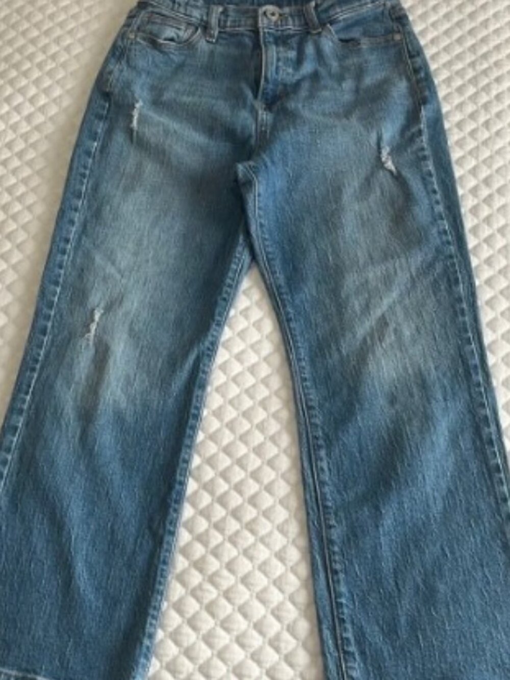 Blue Straight Jeans Classic Style women